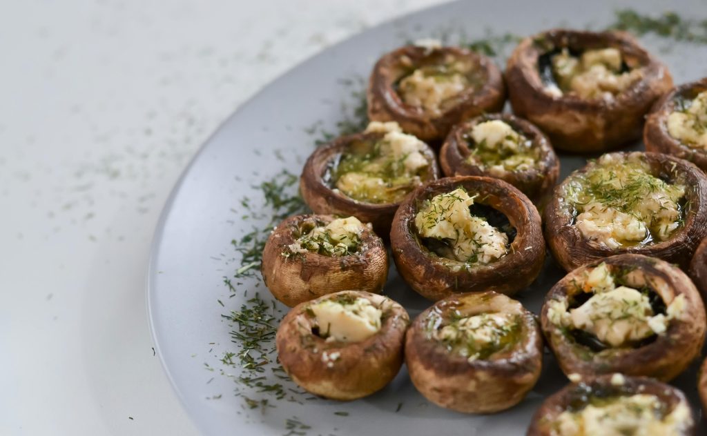 Stuffed Mushroom Caps
